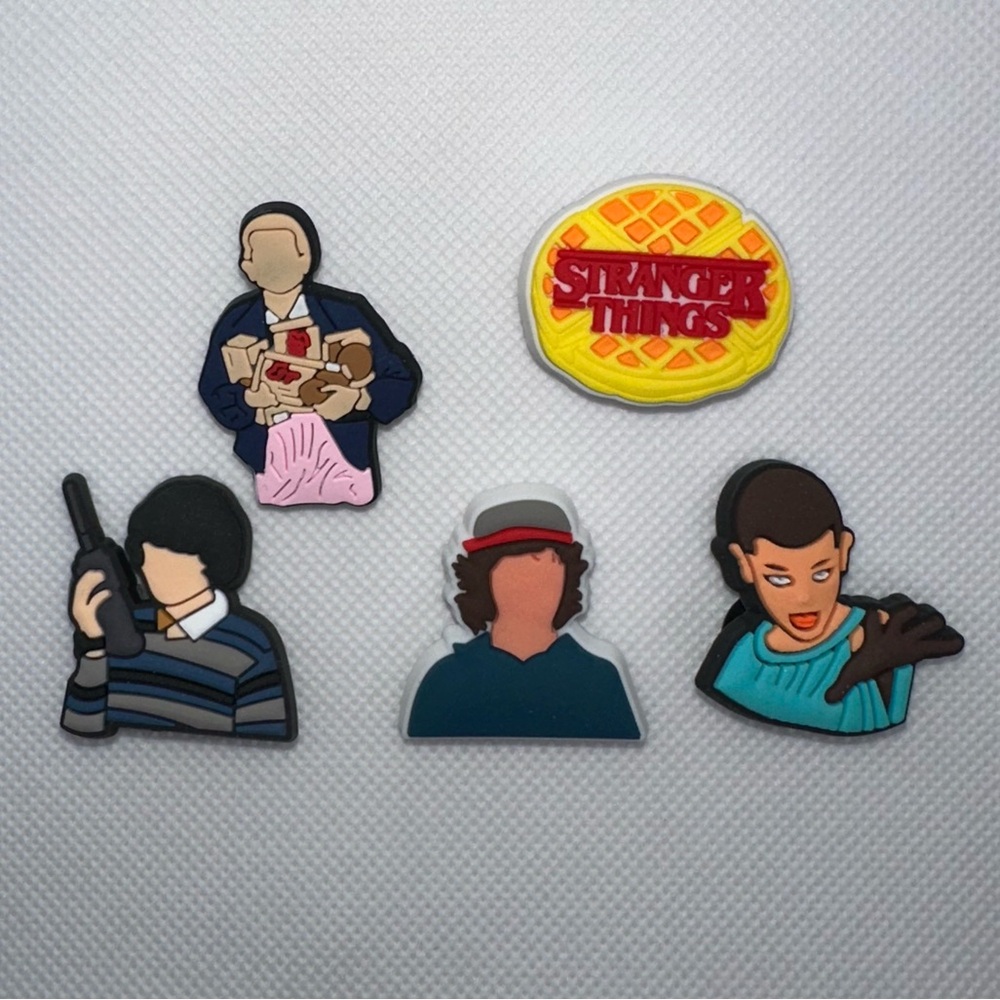Stranger Things Inspired Shoe Charms - Set #4-5 pieces - TV Series Theme - NWOT